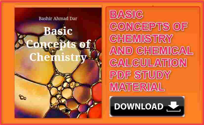 Basic Concepts of Chemistry and Chemical Calculations