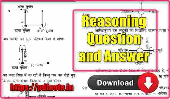 Reasoning Question and Answer PDF Download in Hindi