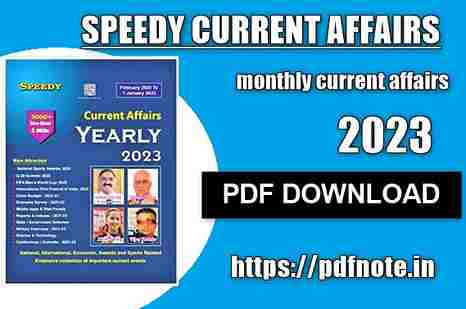Speedy Current Affairs 2023 PDF Free Download in Hindi