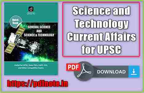 Science and Technology Current Affairs for UPSC 2022 PDF in English