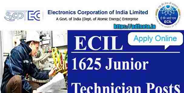 ECIL Junior Technician recruitment 2022