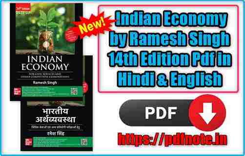 Indian Economy by Ramesh Singh 14th Edition Pdf in Hindi & English