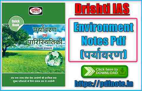 Drishti IAS Environment Notes Pdf
