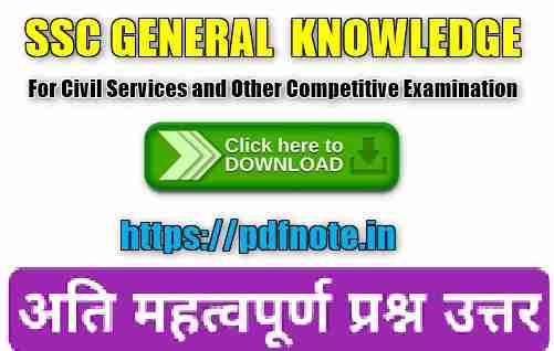 SSC General Awareness Questions and Answers Pdf