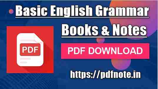 Basic English Grammar Notes Pdf