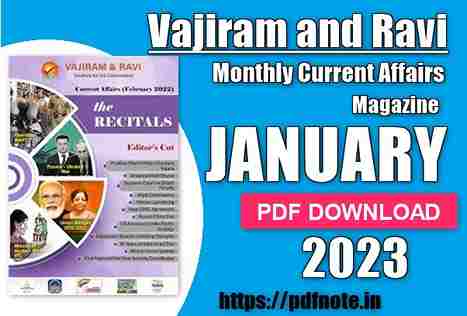 Vajiram and Ravi Monthly Current Affairs 2023 For UPSC
