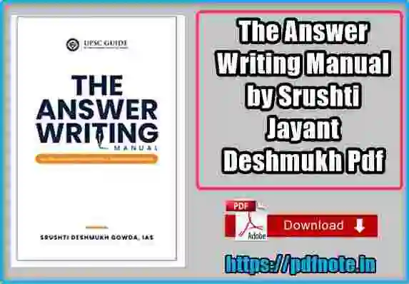 The Answer Writing Manual Book Pdf Download for UPSC
