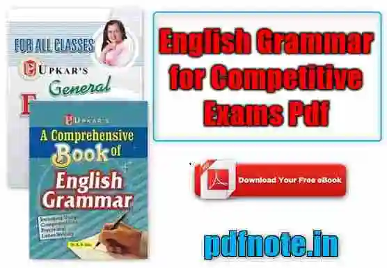English Grammar for Competitive Exams Pdf