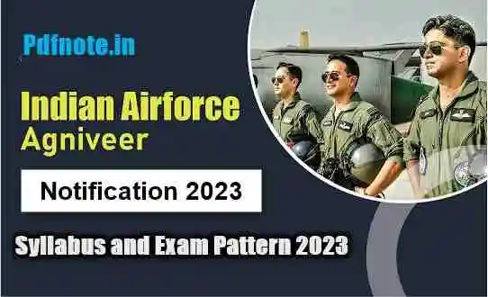 Indian Airforce Agniveer Syllabus 2023 Pdf Free Download