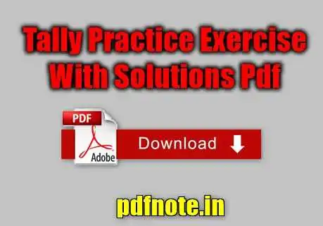 Tally Practice Exercise With Solutions Pdf Download